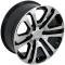 20" Fits GMC - Sierra Wheel - Black Mach'd Face 20x9