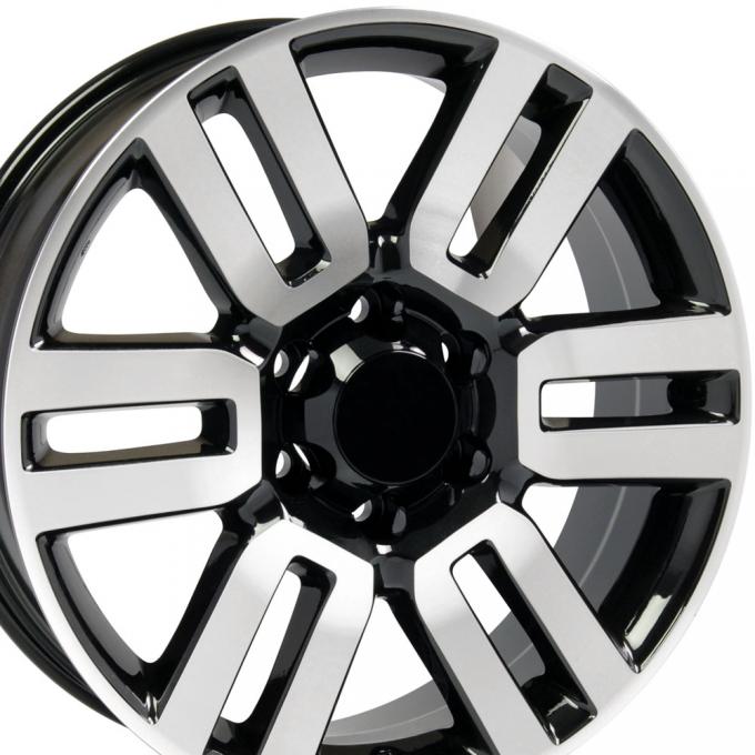20" Fits Toyota - 4Runner Wheel - Black Mach'd Face 20x7