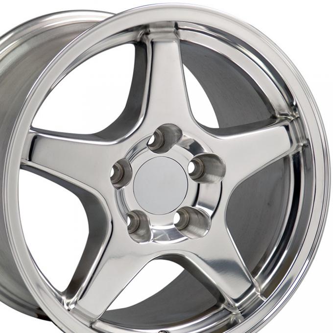 17" Fits Chevrolet - Corvette ZR1 Wheel - Polished 17x9.5