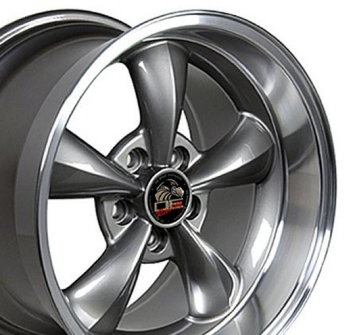 Machined Lip Anthracite Replica Wheels fit Ford Mustang (Bullitt style) 17x10.5