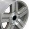 22" Fits Chevrolet - Texas Wheel - Mach'd Silver 22x9