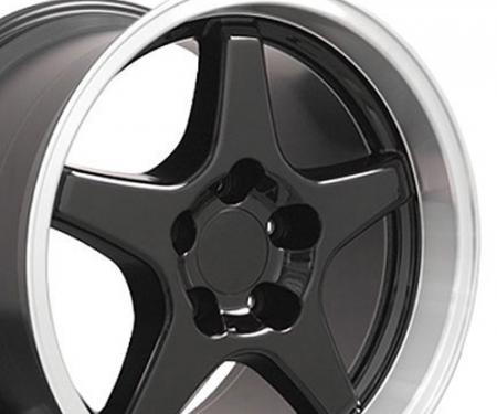 17" Fits Chevrolet - Corvette ZR1 Wheel - Black 17x11