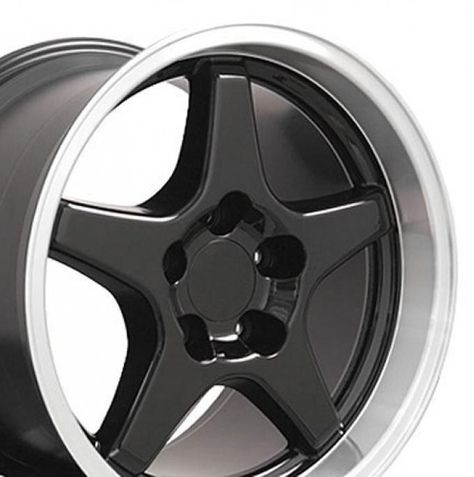 17" Fits Chevrolet - Corvette ZR1 Wheel - Black 17x11
