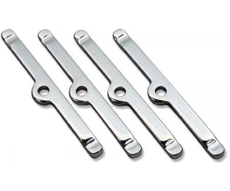 Camaro Valve Cover Retainer Set, Small Block, Chrome, 1967-1985