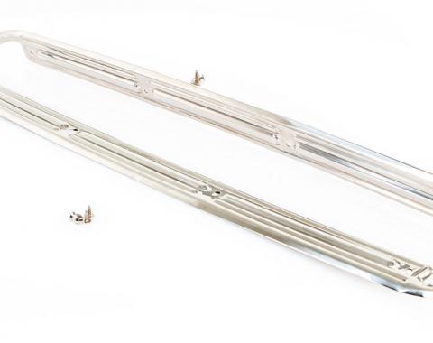 AMD Door Sill Plate, Stainless, No Logo, LH/RH Pair 445-4067-SSP