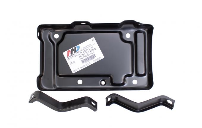 AMD Battery Tray w/ "S" Braces, 66-69 Dodge Plymouth B-Body 340-1466