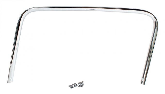 AMD Door Trim Panel, Inner, Chrome, LH, 55-59 Chevy GMC Truck ('55 2nd Series) 542-4055-CL
