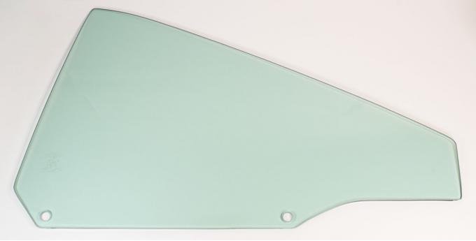 AMD Quarter Glass, Green Tint, LH, 68-70 Dodge Plymouth B-Body 2-Door Hardtop 795-1468-TL