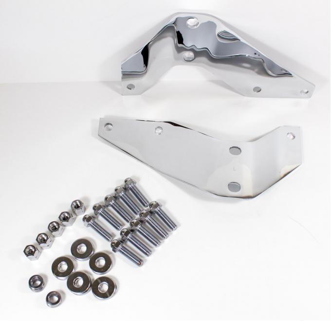 AMD Front Bumper Bracket Set, Chrome, 53-56 F100 F250 105-4553-CS