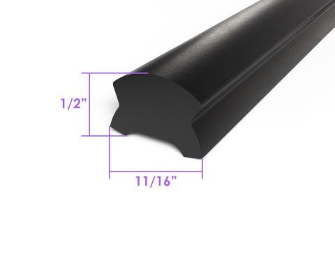 Metro Moulded Parts Rubber Running Board Insert LP 98