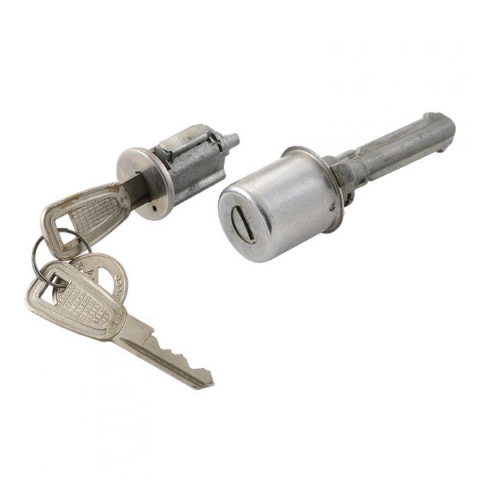Dennis Carpenter Ignition and Tailgate Lock Cylinder - 1959 Ford Car   B9A-5943505-SET