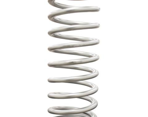 QA1 Spring, Cr-Si High Travel 2-1/2" Id 12" X 500 Lbs/In. Silver Pwdr Coat 12HT500