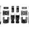 QA1 4/6 Lowering Kit,14-18 GM 1500,2WD Stamped/Al. Arms Single Adjust LK21-GMT03