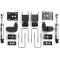 QA1 3/5 Lowering Kit, 15-20 F150 4WD, W/Spindles, Single Adj. LK11-FF02