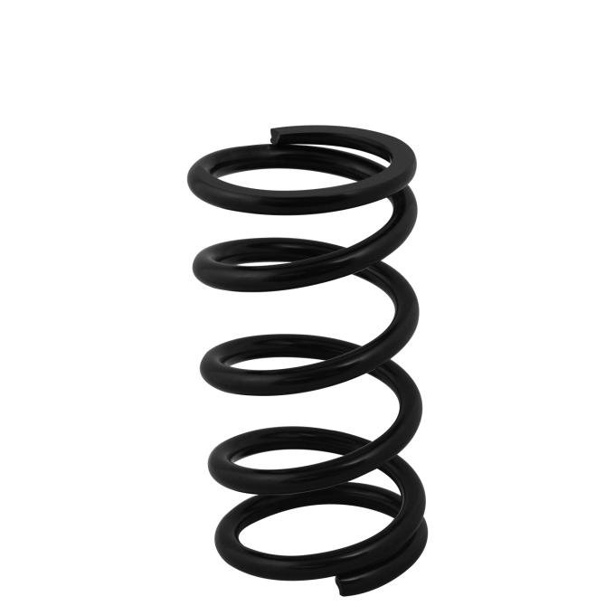 QA1 Spring, Cr-Si High Travel 2-1/2" Id, 9" X 350 Lbs/In. Black Pwdr Coat 9HT350B