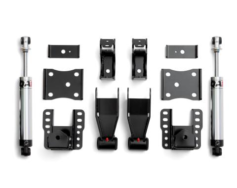 QA1 Rear Drop Kit, 2007-2018 Silverado/Sierra, 4-6" Drop, Single Adjust RDK52626
