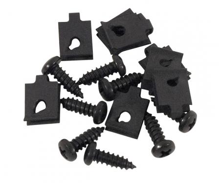 Wiper Grill Mount Screws & Nuts 16 Piece Set, 1963-1967