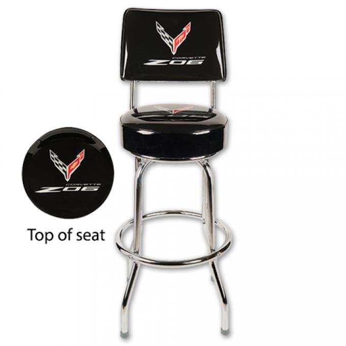 2023 Corvette Z06 Counter Stool w/Back 30"