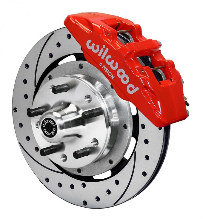 Wilwood Brakes Forged Dynapro 6 Big Brake Front Brake Kit (Hub) 140-10510-DR