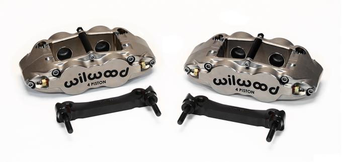 Wilwood Brakes Forged Narrow Superlite 4R Caliper and Bracket Upgrade Kit for Corvette C5-C6 140-14026-N