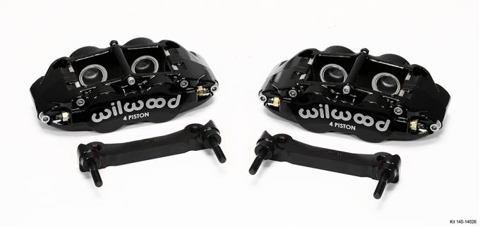 Wilwood Brakes Forged Narrow Superlite 4R Caliper and Bracket Upgrade Kit for Corvette C5-C6 140-14026