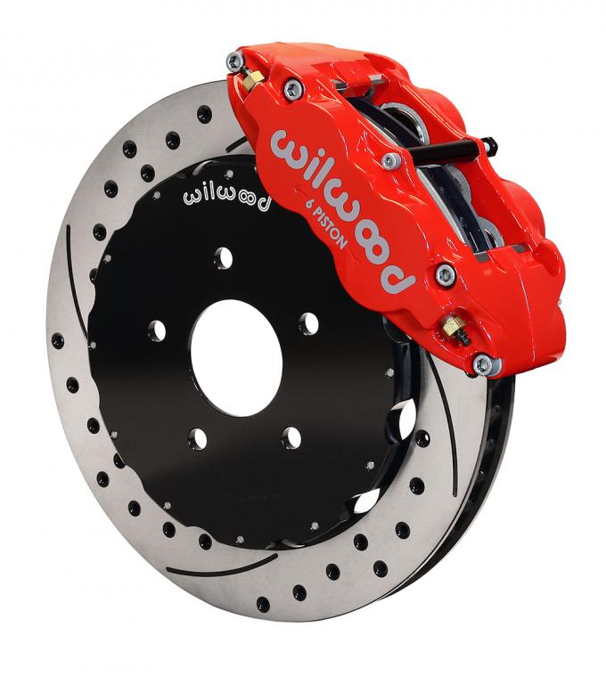 Wilwood Brakes 2002-2006 Mitsubishi Lancer Forged Narrow Superlite 6R Big Brake Front Brake Kit (Hat) 140-9285-DR