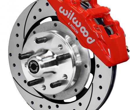 Wilwood Brakes Forged Dynapro 6 Big Brake Front Brake Kit (Hub) 140-10510-DR