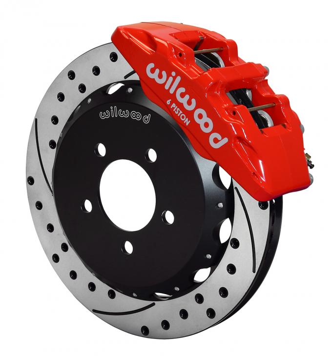 Wilwood Brakes Forged Dynapro 6 Big Brake Front Brake Kit (Hat) 140-12048-DR