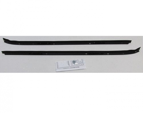 Camaro Outer Windowfelt Weatherstrip, for Cars with Chrome Moldings, 1970-1981