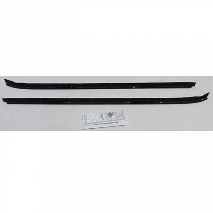 Camaro Outer Windowfelt Weatherstrip, for Cars with Chrome Moldings, 1970-1981