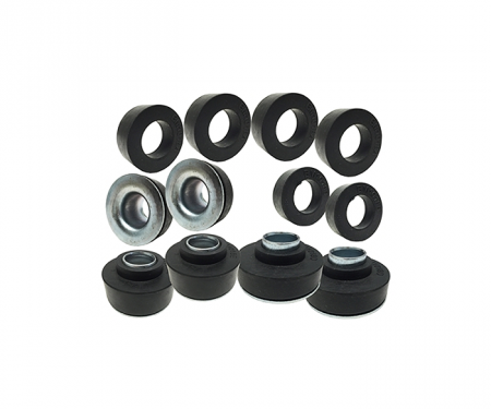 Camaro Subframe Bushing Set, Coupe Or T-Top, With Steel Sleves,1973-1981