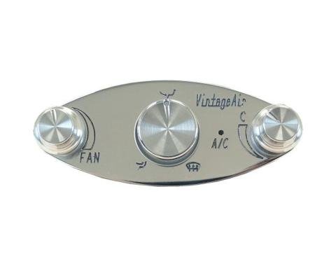 Vintage Air Gen IV & 5 ProLine™ Ellipse Control Panel with Polished Finish 491240