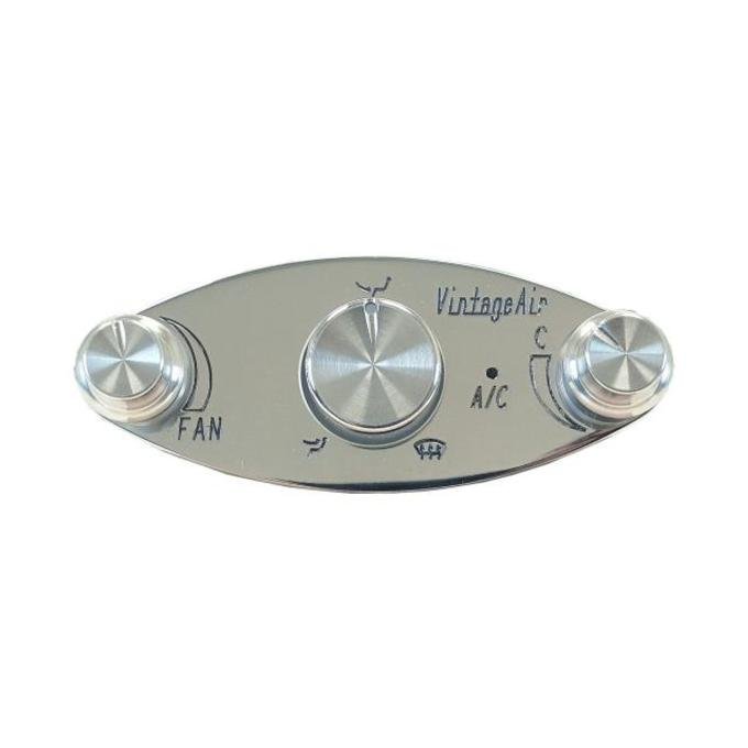 Vintage Air Gen IV & 5 ProLine™ Ellipse Control Panel with Polished Finish 491240