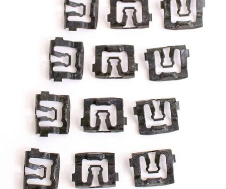 AMD Windshield Molding Clips Set (12pcs), 71-74 Dodge Plymouth E-Body X385-1571-11S