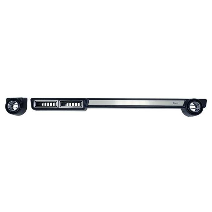Vintage Air Under Dash Slimline Universal Louver Panel with Brushed Aluminum Trim Kit 492090