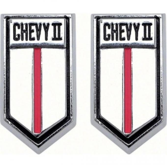 Nova Emblem, Door Panels, Chevy II, 1966-1967