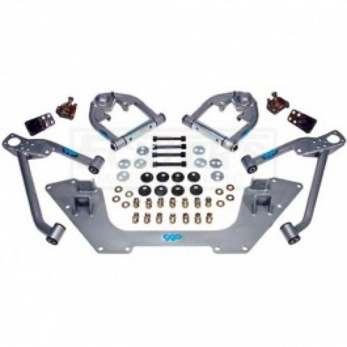 Nova Mini Sub Frame Kit, Upper And Lower, Silver, 1962-1967