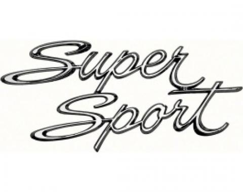 Nova Emblem, Quarter Panel, Super Sport, 1966-1967