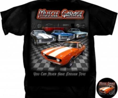 T-Shirt, Muscle Garage, Black