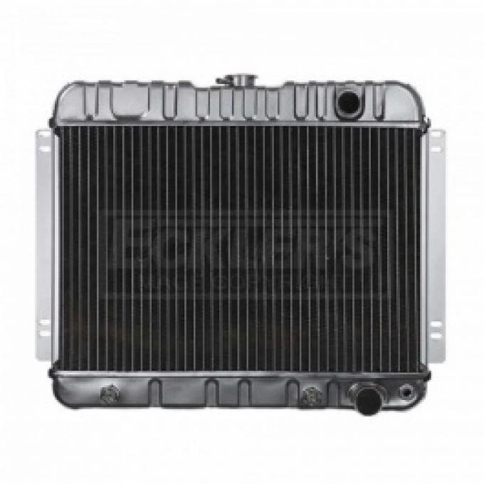 Nova And Chevy II US Radiator, Copper And Brass, Standard Duty, For Cars With V8, Automatic Transmission And Without Factory Air Conditioning, Two Row, 1963-1965