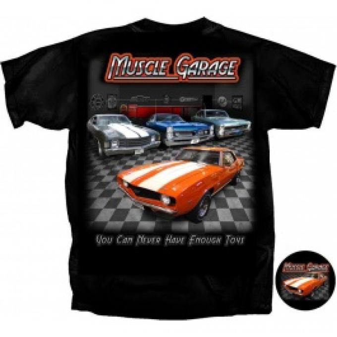 T-Shirt, Muscle Garage, Black