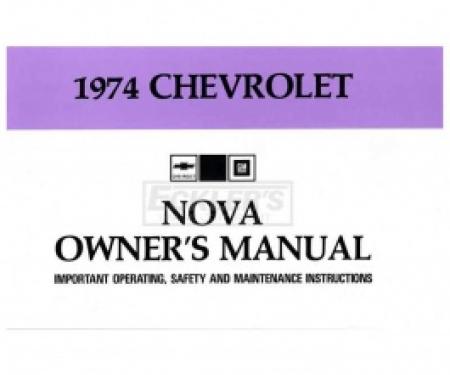 Nova Owner's Manual, 1974