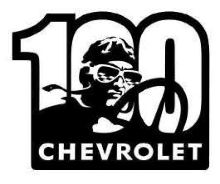 Chevrolet Metal Sign,100th,16 X 13