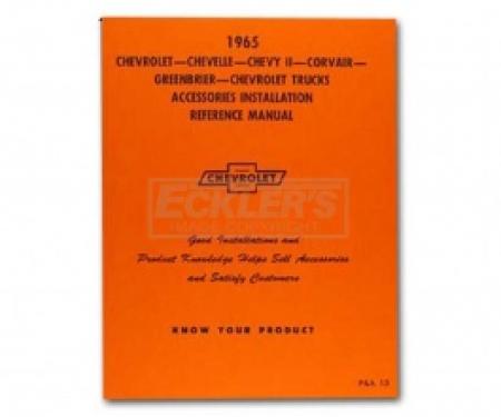 Nova Chevy II Accessories Installation Manual, 1965