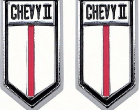 Nova Emblem, Door Panels, Chevy II, 1966-1967