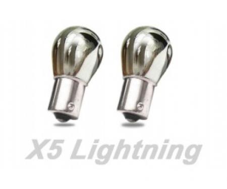 Light Bulbs, 1156, Chrome X5 Lightning White Silver Stealth