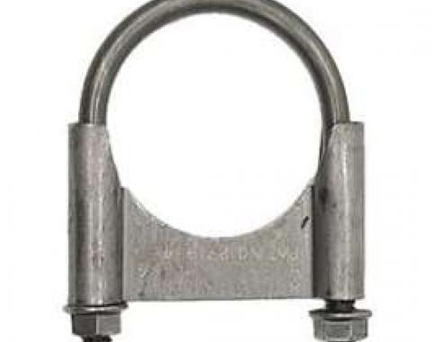 Nova Exhaust Muffler Clamp, Guillotine Style, Steel, 2-1/4, 1967-1969