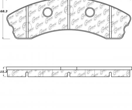 Stop Tech / Power Slot 309.11850, Brake Pad, Street Performance, FMSI Number D1185, Para-Aramid Composite, Set Of 4