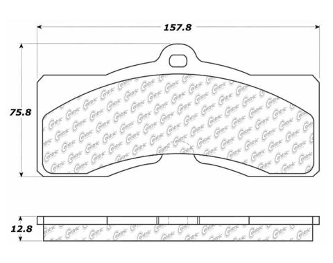 Stop Tech / Power Slot 309.00080, Brake Pad, Street Performance, FMSI Number D8, Para-Aramid Composite, Set Of 4