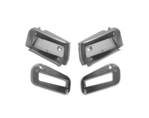 Corvette Shoulder Harness Seat Kit, Rear 4 Piece, 1970-1975